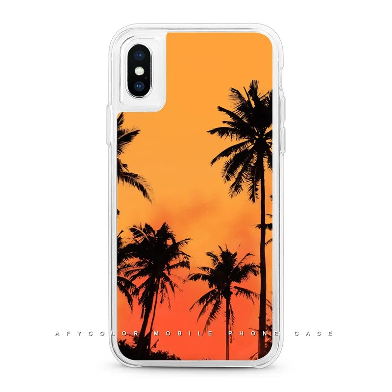 2019 светящийся неоновый песок чехол для телефона в темноте фосфоресцирующий