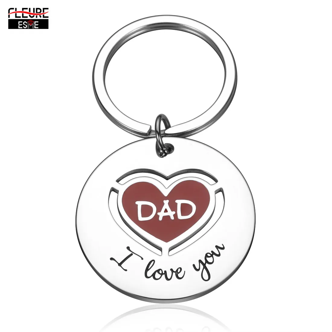 Подарок на день матери отца я люблю тебя брелок для папы мамы дочери сына подарок