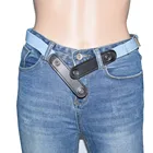 С застежкой и пряжкой Бесплатная взрослыхдетей Невидимый эластичный пояс для джинсов оригинального дизайна без выпуклость хлопот ремень женский ремни для мужчин и женщин Лидер продаж # W