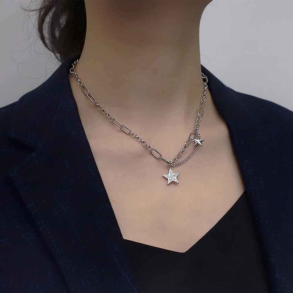 1 шт. многослойное ожерелье в форме звезды стиле хип хоп|Ожерелья с подвеской| |