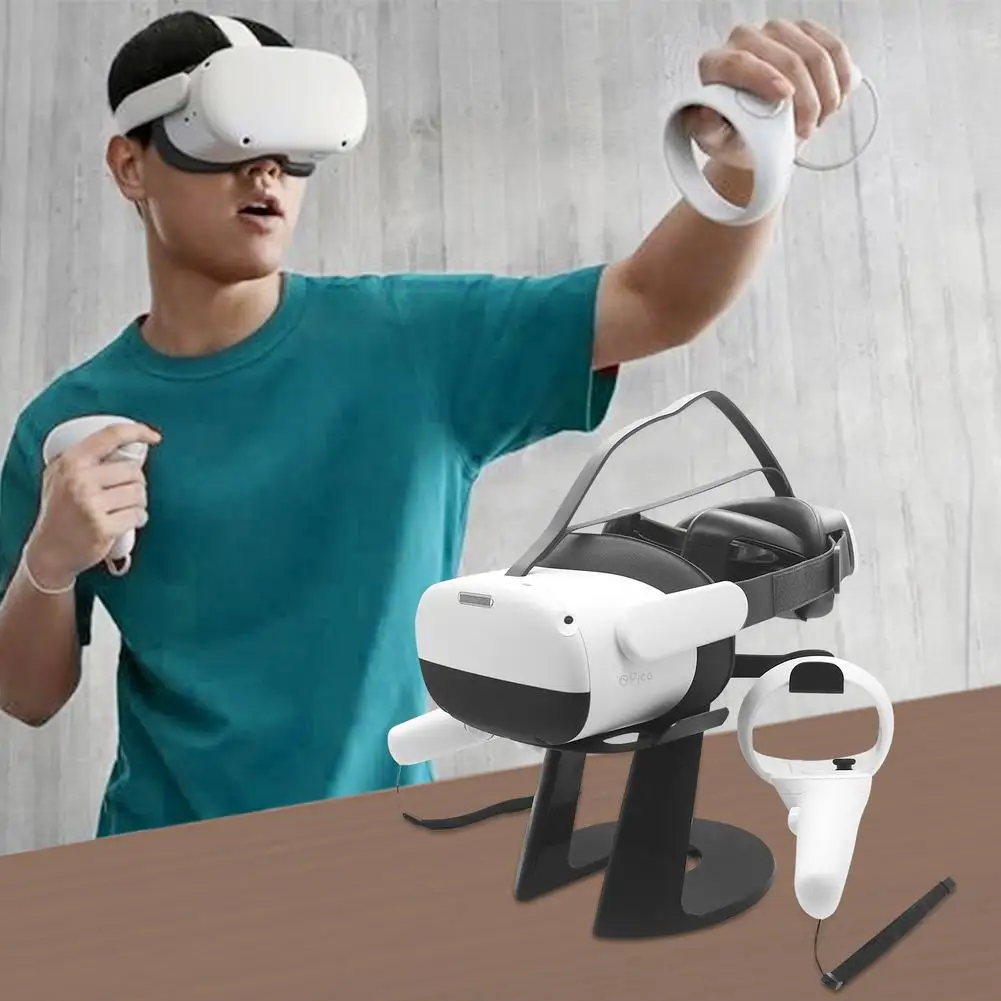 

VR Stand For Oculus Quest 2 VR Headset Display Holder Game Controller Storage Stand For OculusGo Rift Rift S Quest 1/2