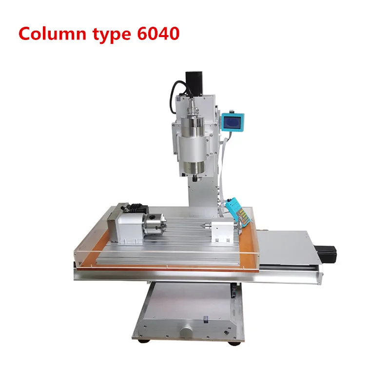 Металлический фрезерный станок с ЧПУ типа колонны 60*40 см рабочий размер 1500 Вт 3