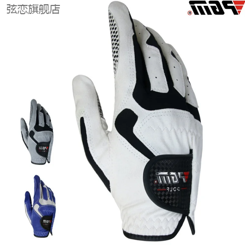 

Golf Gloves Men's Golf Microfiber Cloth Gloves Single Non-Slip Particles XN