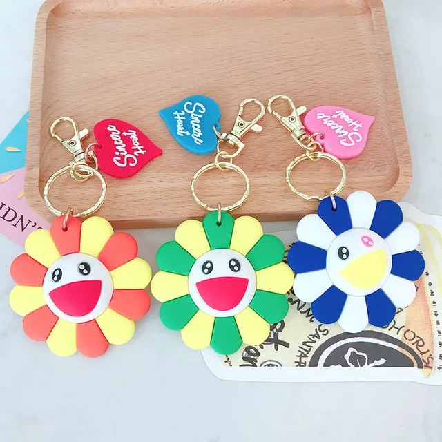 Новые брелоки с мультяшным подсолнухом брелок звезда милый улыбающимся