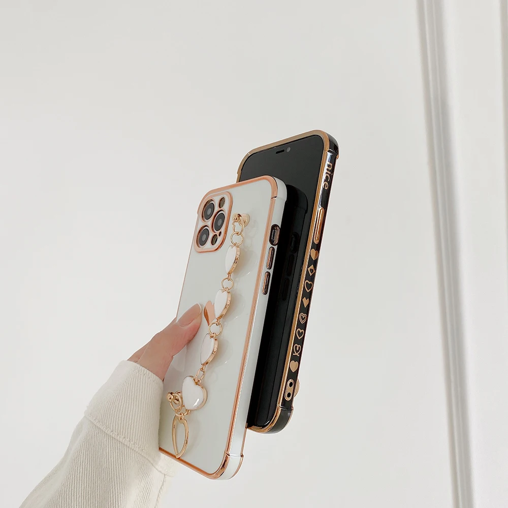 Покрытие любовь браслет границы узор чехол для нового IPhone 12 11 Pro Max 7 8 Plus XR X XS