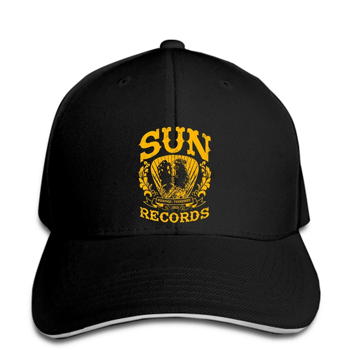 

Baseball cap Sun Records 3 Black Men Comfortable Print hat