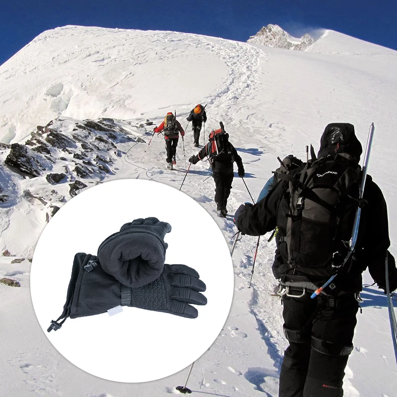 

Зимние теплые лыжные перчатки толстые ветрозащитные водонепроницаемые велосипедные рукавицы для альпинизма с сенсорным экраном перчатки ...
