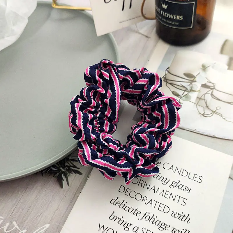Резинки для волос JJFOUCS корейские полосатые женские мягкие атласные аксессуары