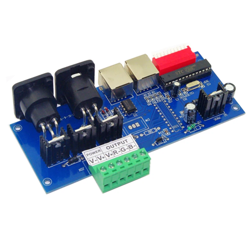 

DC12V-24V 3CH LED DMX512 Decoder 3 channel*5A 15A max controller Three CMOS drain-open output DMX Decoder dimmer
