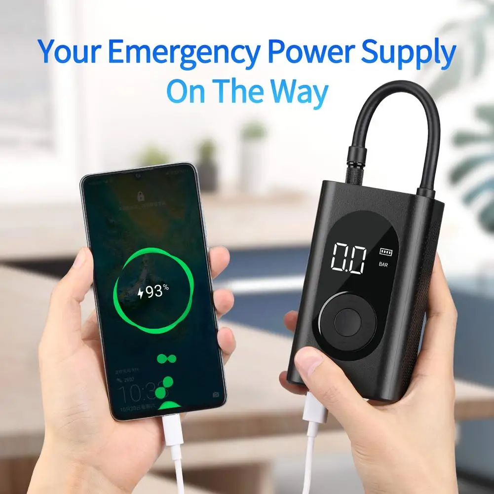 Портативный автомобильный воздушный компрессор беспроводной насос для шин