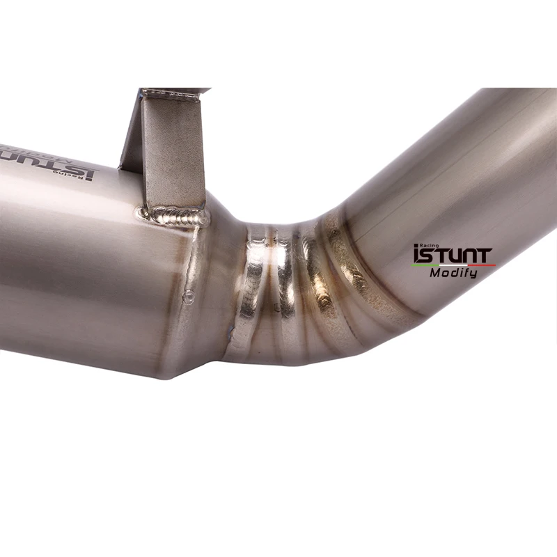 

Motorcycle Exhaust Escape Titanium Alloy Middle Link Pipe Cat Delete Eliminator Enhanced Slip On For Benelli 752 752S BJ750GS