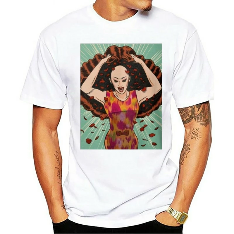 

New 2021 t-shirt Drag Queen Sasha Velour Comic Mens Black T- S-3Xl Outdoor Wear Tee