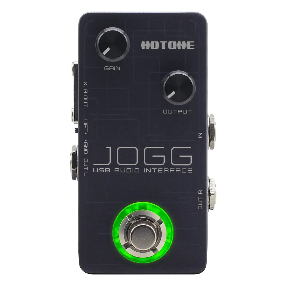 

Педаль аудиоинтерфейса Hotone Jogg USB для домашней студии, поддержка ASIO UA-10