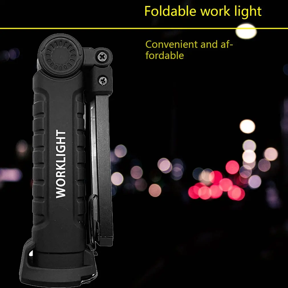 

Foldable Work Light Bottom With Magnet Led Lighting Multi-Function Handheld Mobile Portable Maintenance Cob Emergency Light