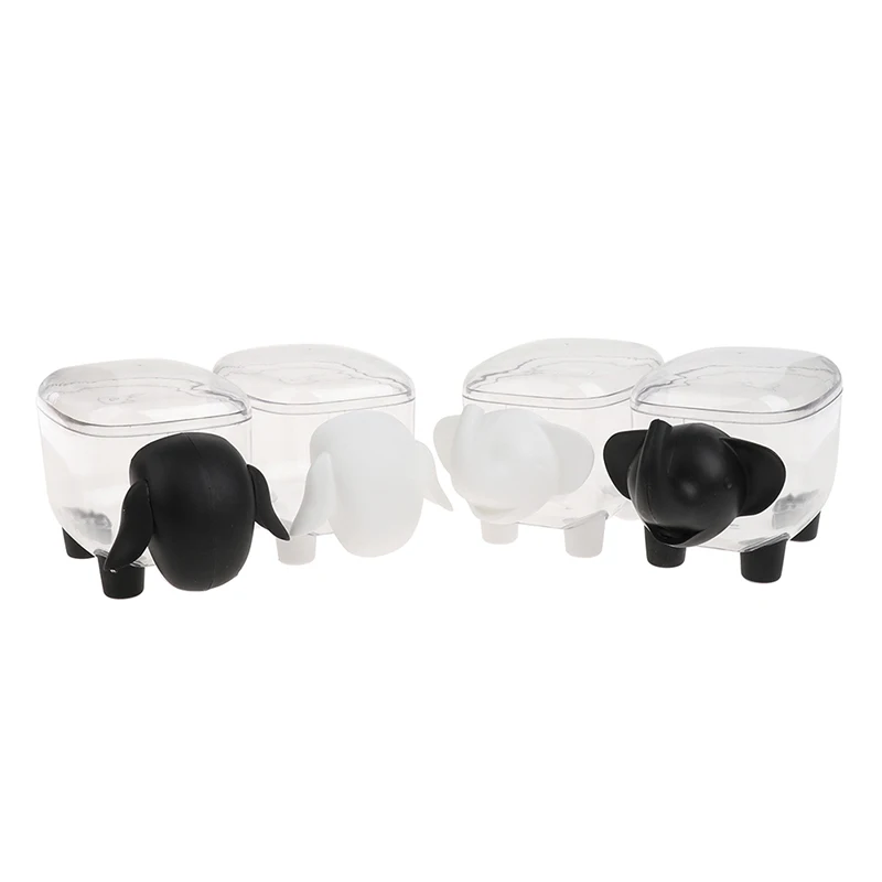 

Creative Dust-proof Mini Cute Sheep Plastic Cotton Swab Storage Box Household Cosmetic Cotton Storage Box Desktop Organizer