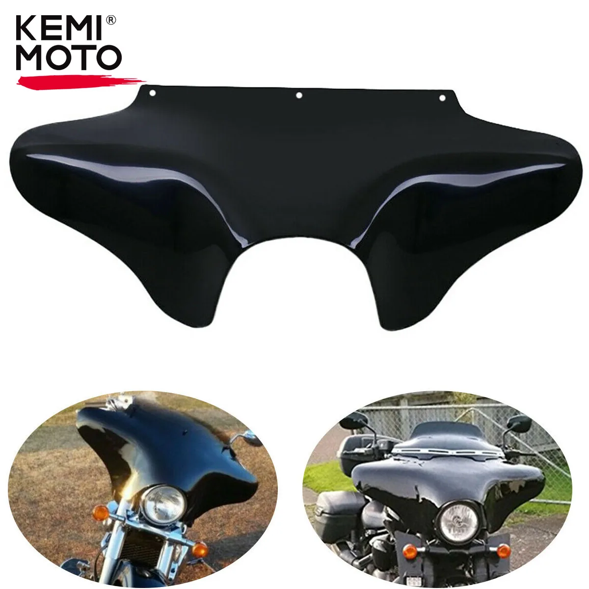 

KEMIMOTO Moto Front Outer Batwing Fairing For Softail For Road King Dyna For Yamaha V Star 650 1100 Classic Valkyrie GL1500C