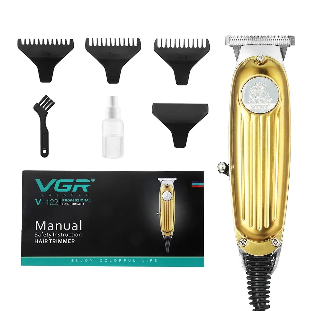 

VGR Corded Powerful Hair Clipper Professional Hair Trimmer for Men Beard Car Hairdressing Electric Hair Cutting Machine Hair Cut
