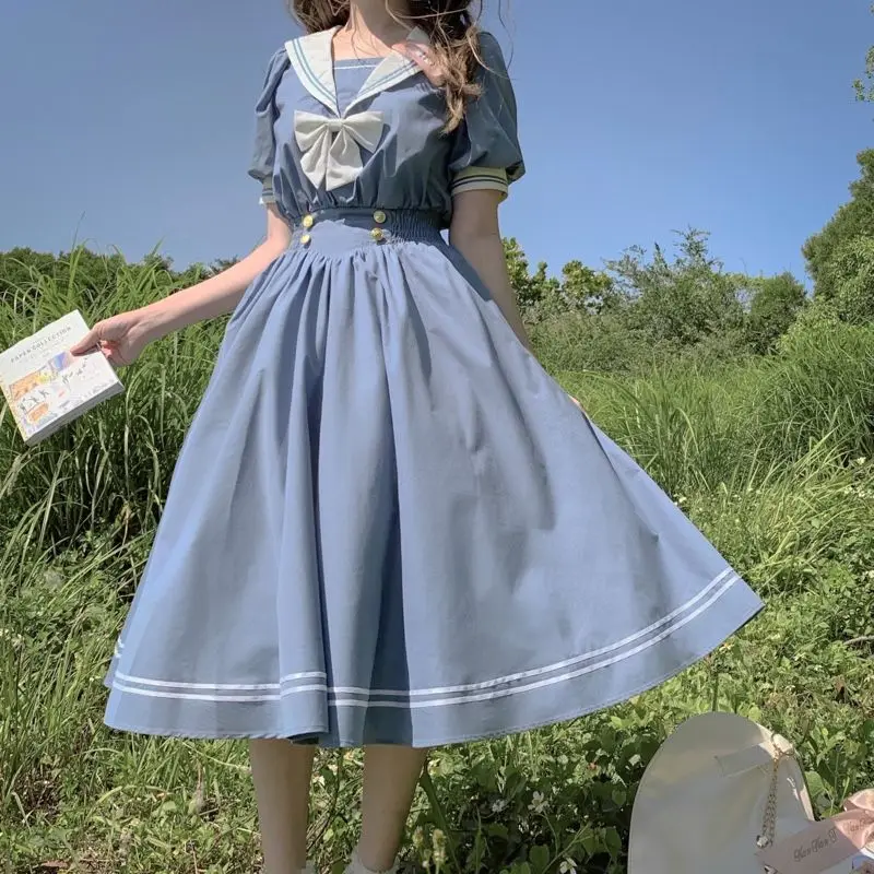 

Korean Fashion Short Sleeve Dress Sexy Lolita Party Prom Dresses Female Kawaii Clothes Women Clothing Harajuku Long Sundresses