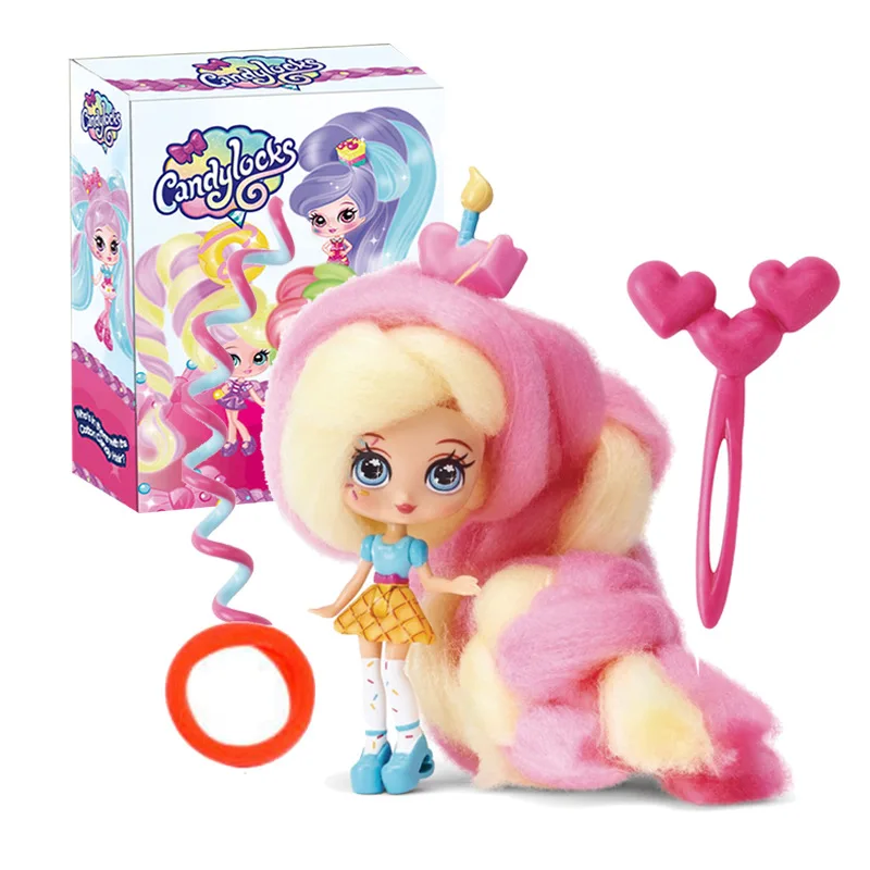 One Rando Candylocks-Mu&ntilde;eca de algod&oacute;n de az&uacute;car, mu&ntilde;eco de pelo trenzado, mu&ntilde;eca de ni&ntilde;a, caja ciega, joyer&iacute;a trenzada, mu&ntilde;eco de pelo, juguete, regalo de cumplea&ntilde;os-3