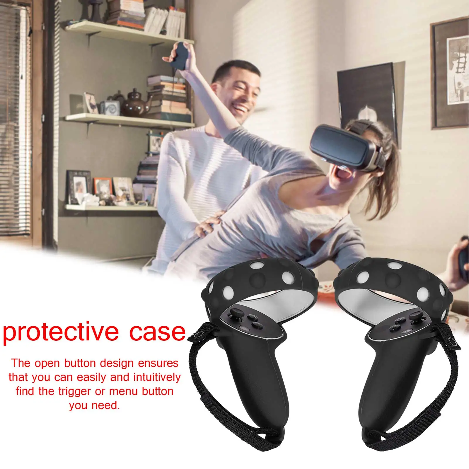 

Handle Accessories For Oculus Quest2 Vr Silicone Handle Protective Cover For Oculus Quest 2 VR Touch Controller Case Grip