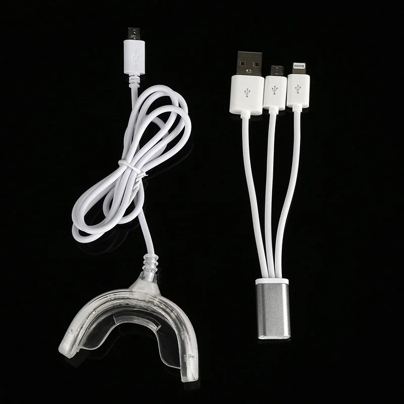 Светильник для отбеливания зубов Angel Smile 4 USB зарядка 16 светодиодов синий