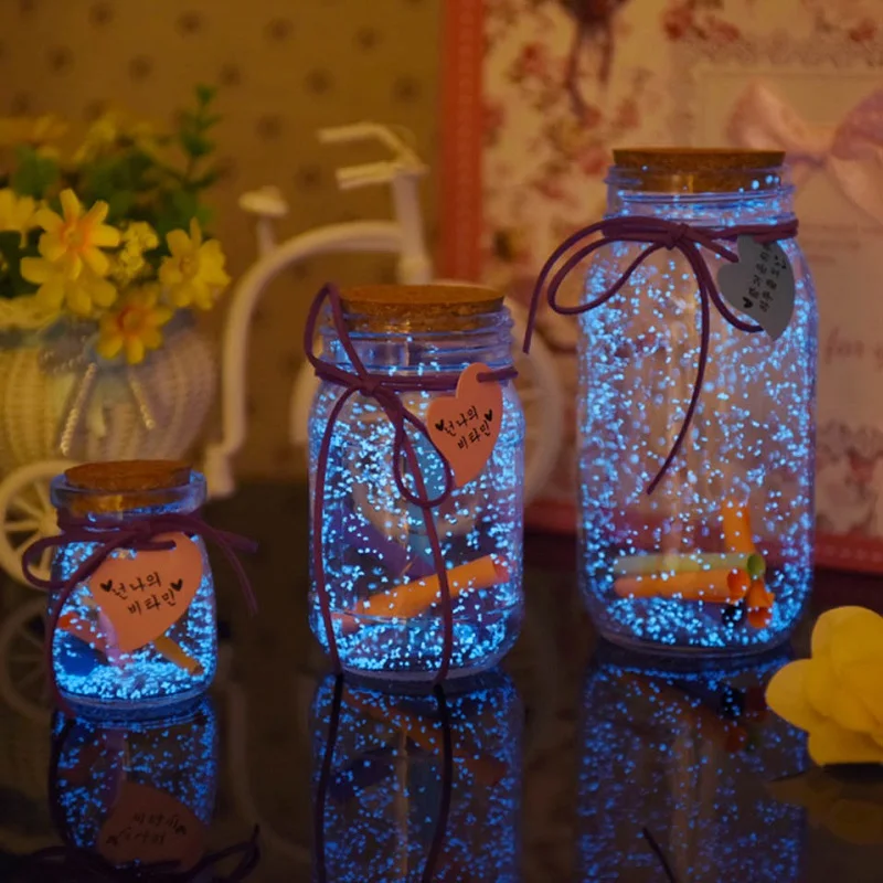 Аквариумный светящийся ночью в темноте частиц аквариумный Декор для