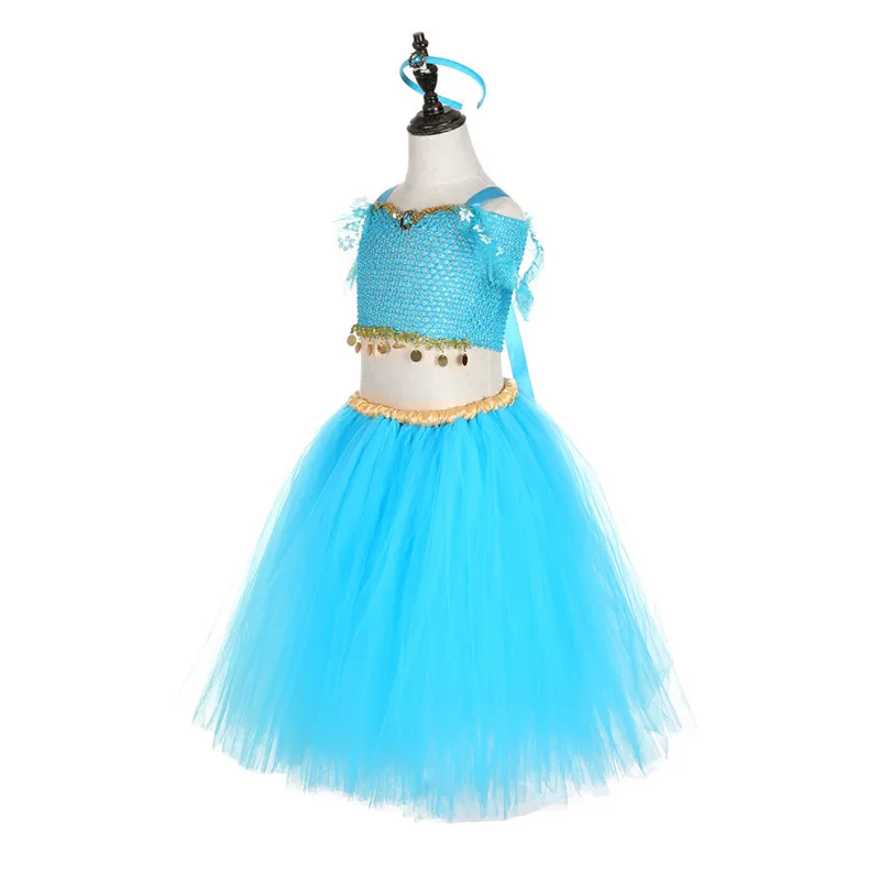 Платье-пачка для девочек платья с разрезом комплект одежды принцессы из двух