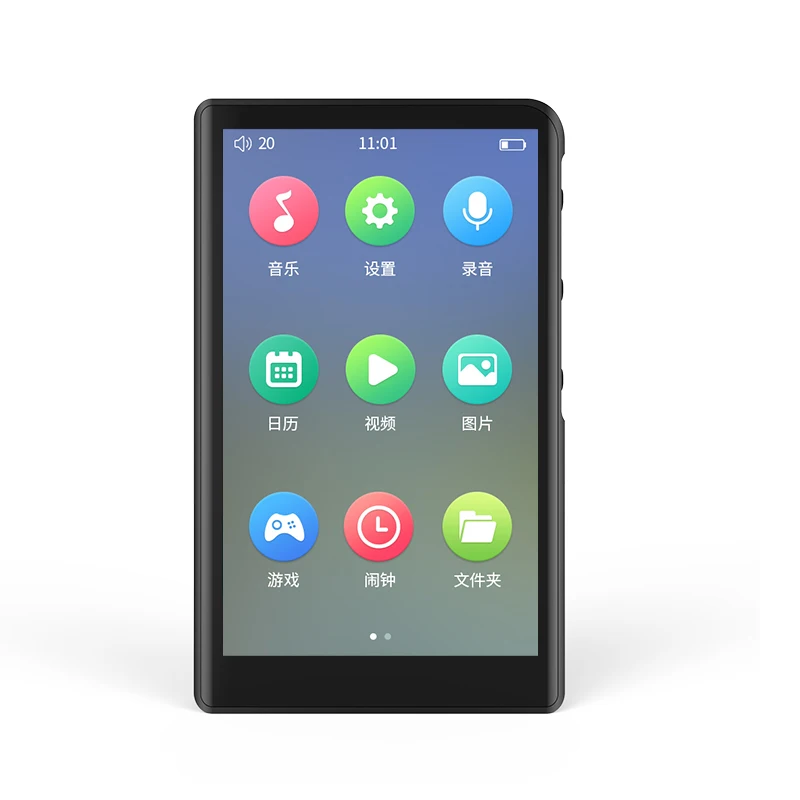 

ruizu Bluetooth 5.0 mp4 music player learning entertainment game IPS high-definition screen FM reading recording function