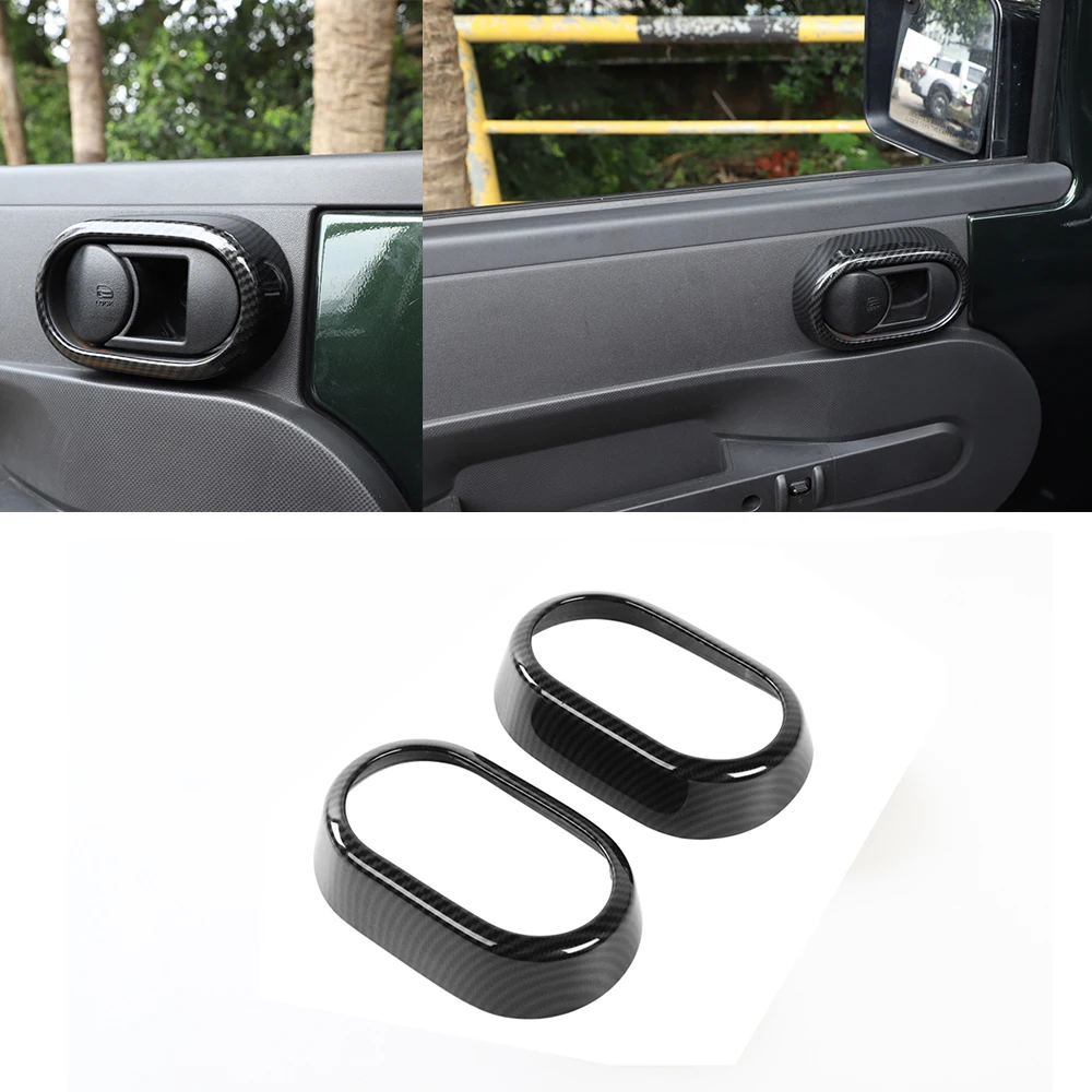 

Декоративные наклейки на внутреннюю дверную ручку автомобиля, подходит для Jeep Wrangler JK 2007 2008 2009 2010 2/4, аксессуары для салона автомобиля