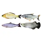 Игрушка для домашних животных, 30 см, USB зарядка, электрическая имитация рыбы, электрическая танцевальная движущаяся мягкая рыба, Интерактивная игрушка для кошек, игрушки для кошек