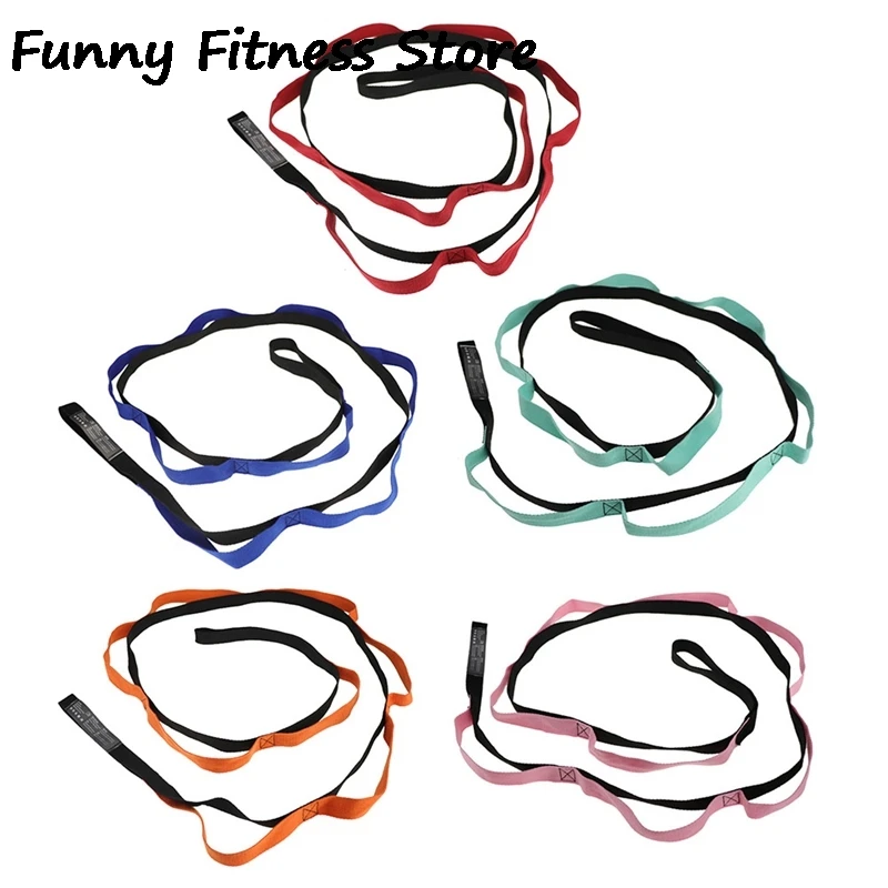 Yoga Exercise Resistance Bands Legs Stretching Band Workout Pilates Fitness Training Puller Gym Strength Expander Equipments | Спорт и