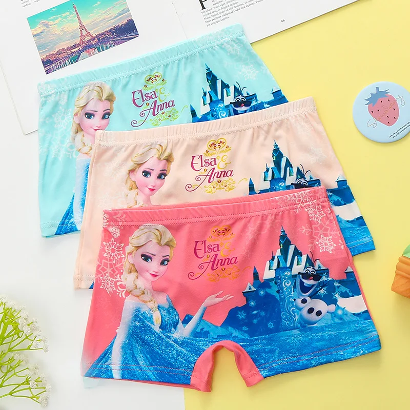 5 шт./лот шелковые трусы боксеры для девочек детские детское нижнее белье малышей