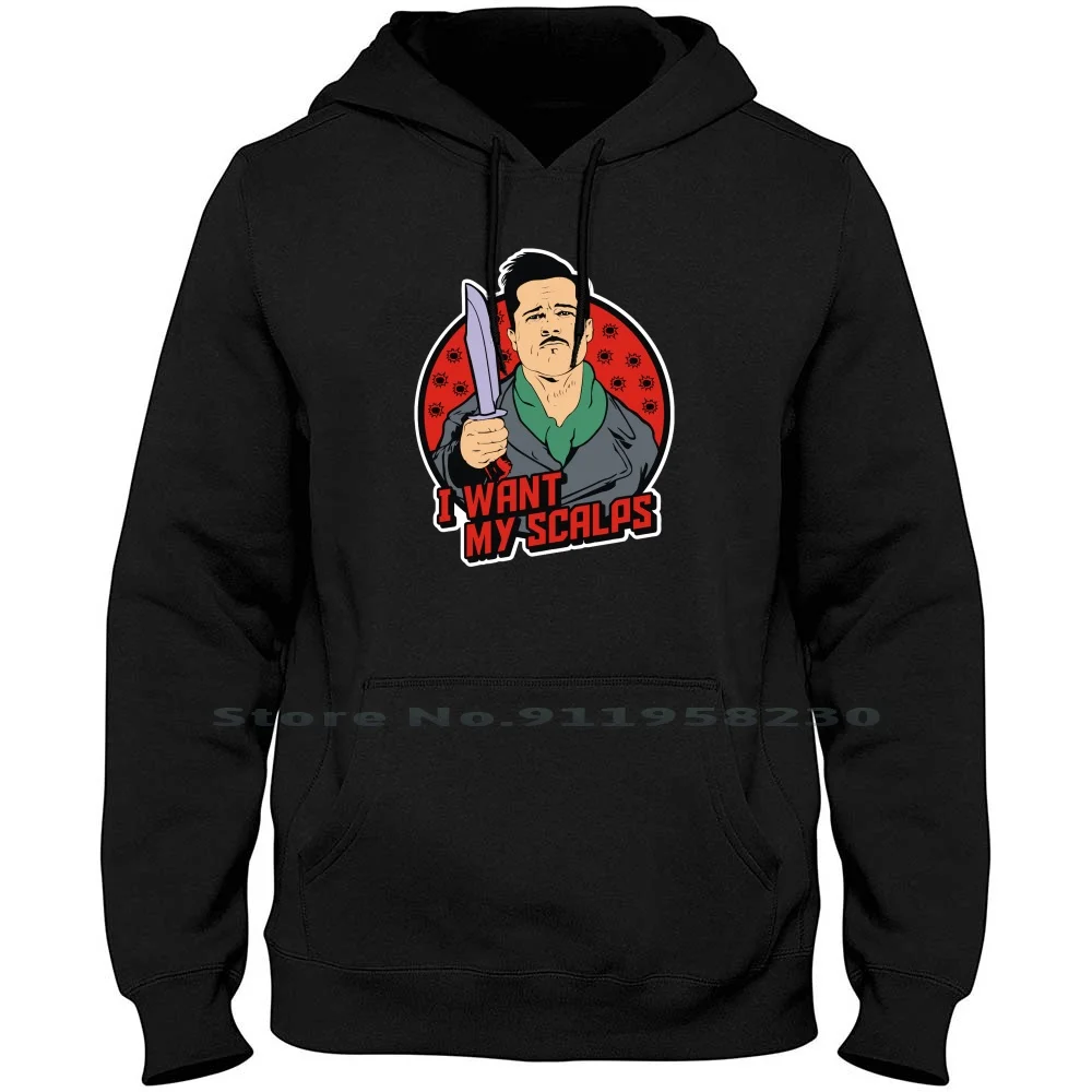 

The Apache I Want My Scalps Men Hoodie Sweater 6XL Big Size Cotton Cartoon Apache Movie Comic Want Tage Alps Game Age Ant Che