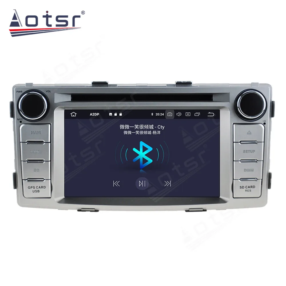 Автомагнитола PX5/PX6 на Android 10 с GPS-навигацией для Toyota Hilux Fortuner 2012-2014