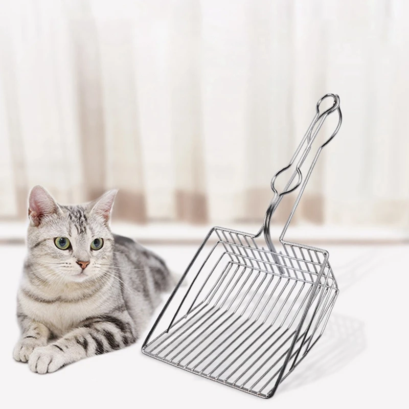 

Металлический котенок средство для чистки от песка наполнитель для кошачьего туалета Совок чистящие средства для домашних животных, песоч...