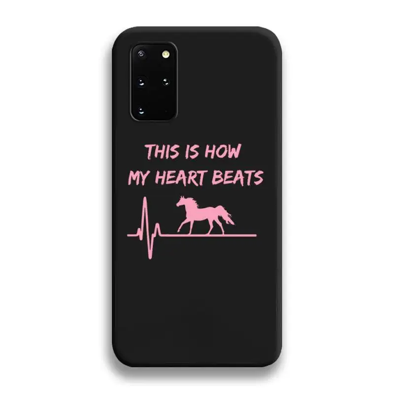 Horse Pony Horse Heartbeat Phone Case For Samsung Galaxy S21 Plus Ultra S20 FE M11 S8 S9 plus S10 5G lite 2020 images - 6