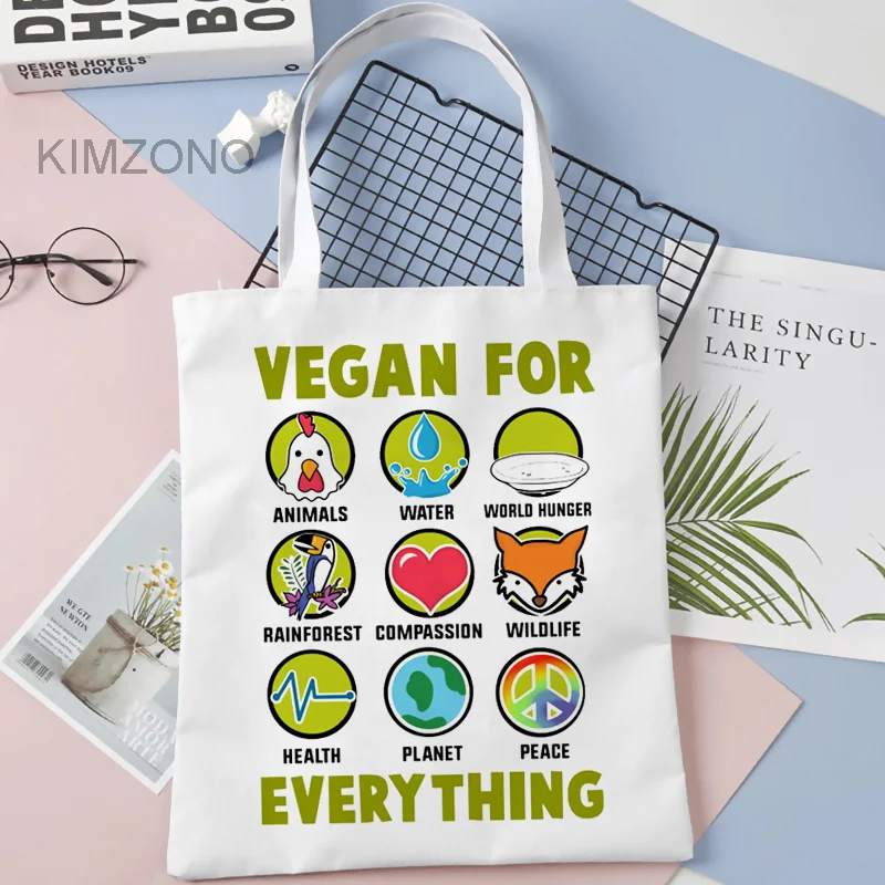 

Vegan shopping bag shopper eco canvas recycle bag shopping grocery bag net bolsa compra shoping foldable cabas