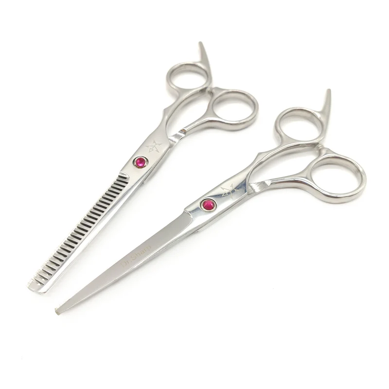 6 дюймов Япония 4cr Профессиональные парикмахерские ножницы наборы инструментов