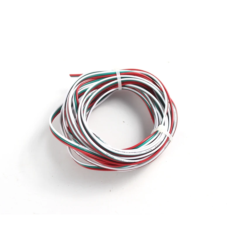 22AWG луженый медный Электрический провод 3Pin медный кабель с ПВХ изоляцией электрический Удлинительный шнур светодиодный удлинитель - Цвет: 3pin