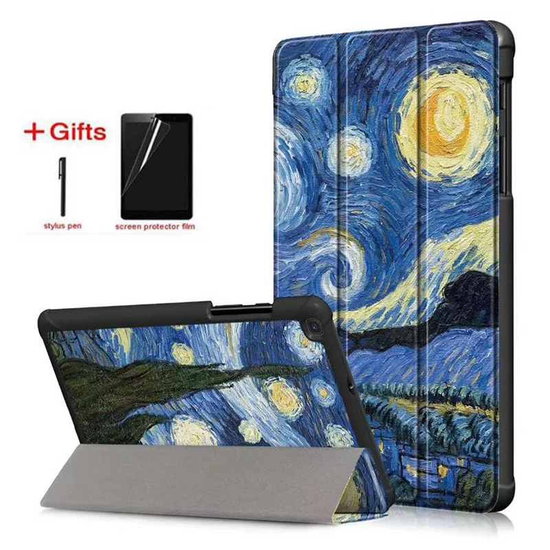 Тонкий Магнитный кожаный чехол для Samsung Galaxy Tab A 8 0 2019 SM T290 T295 T297 дюймов Защитная