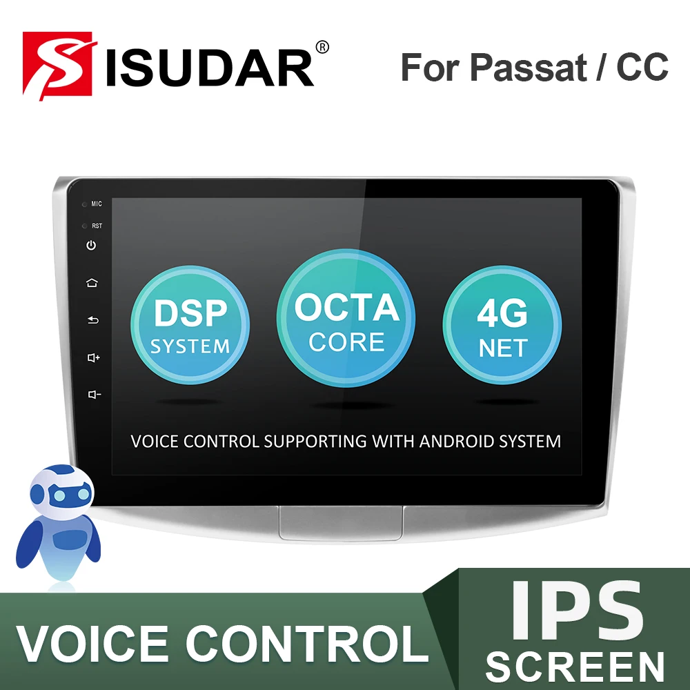 Автомагнитола ISUDAR для VW/Volkswagen/Magotan/Passat B6 B7 стерео система на Android мультимедийный