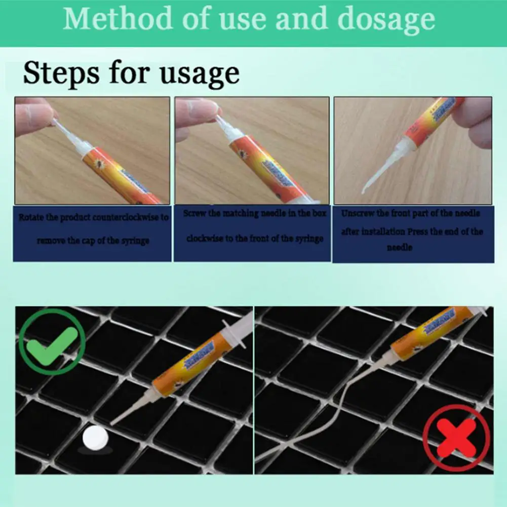 1 шт. от тараканов приманка для наживки приманки гель Кухня шприц ловушка комаров