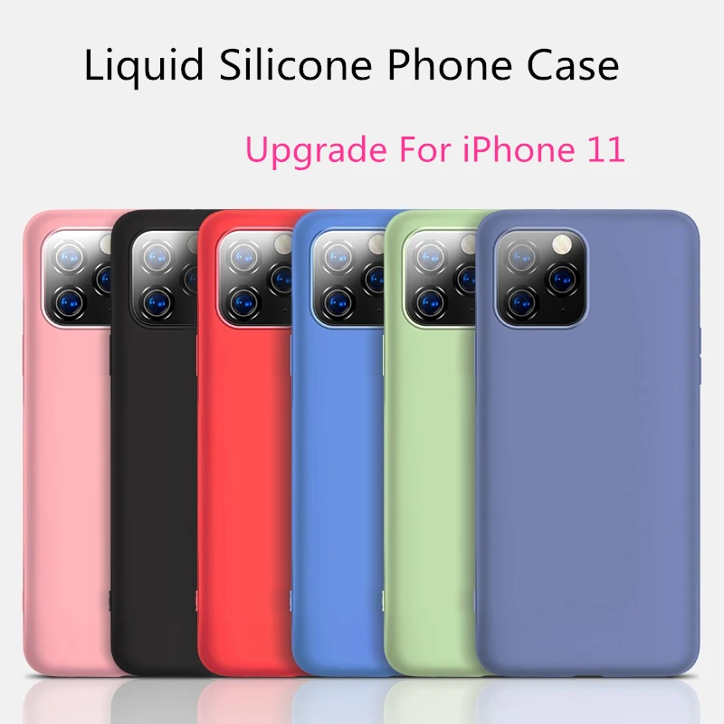 Обновленный жидкий силиконовый чехол ярких цветов для iPhone 11/11Pro/11Pro Max/X XR XS мягкие