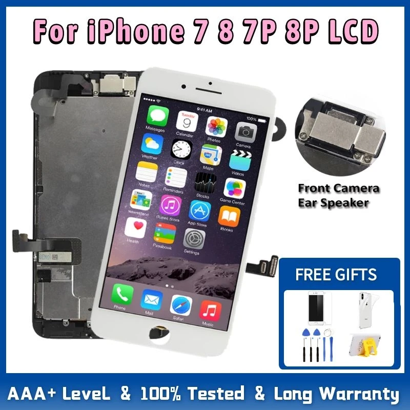 ЖК-дисплей 4 7 дюйма AAA Full Set для iPhone 8 сенсорный экран дигитайзер в сборе 3D с