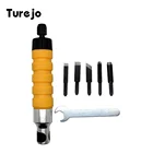 Электрический резьба ручка Молот Чак комплект, 5 шт.набор, зубил резьба по дереву деревообрабатывающий инструмент DIY для гибкого вала оптовая продажа