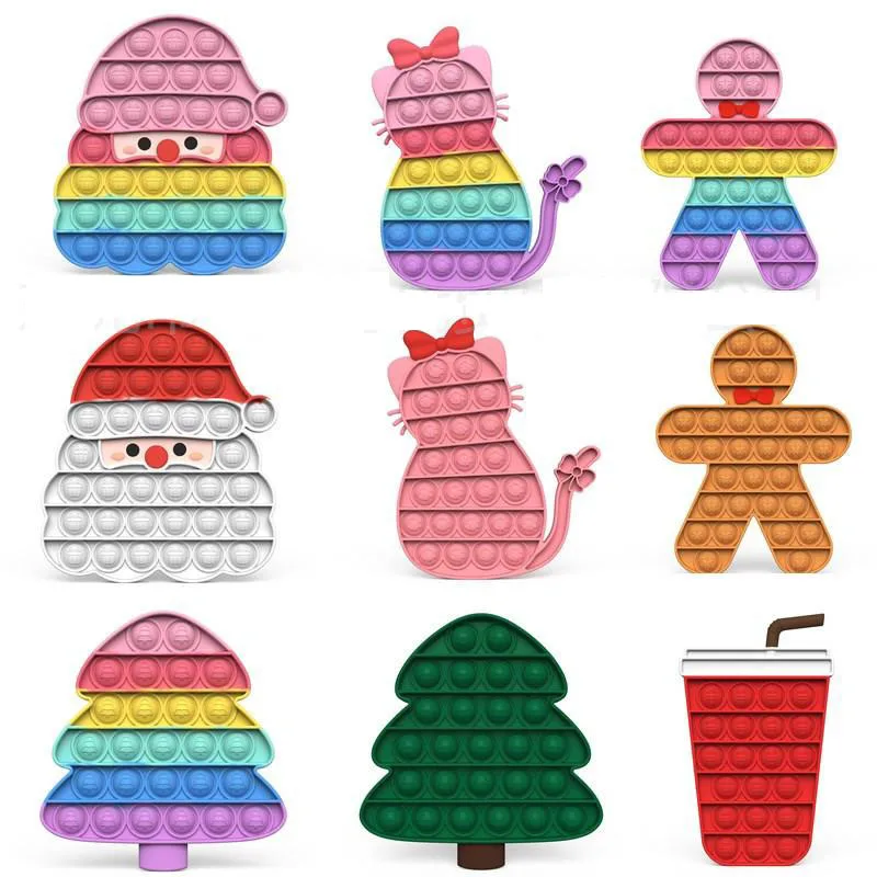 

Игрушки-фиджеты Kawaii Санта-стресс сжимаемые игрушки популярные детские игрушки рождественские подарки для снятия стресса для взрослых