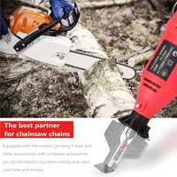 electric chainsaw sharpening kit equipped with angle plate handheld mini saw grinder polishing set tool machine