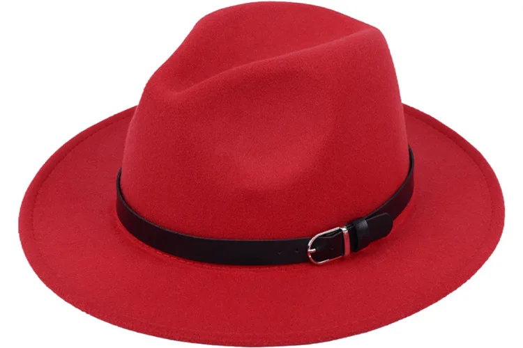 

Pure color soft hat hat men's imitation wool winter felt hat fashion jazz hat children