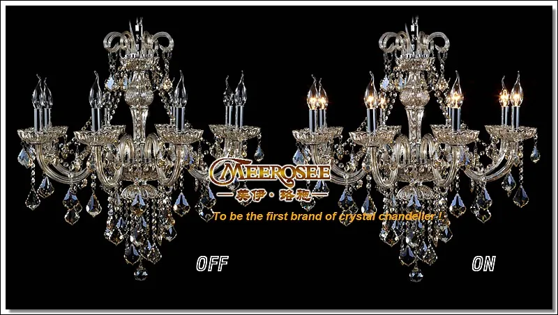 Современная хрустальная люстра коньяк лампа с стеклянными дужками подвесные