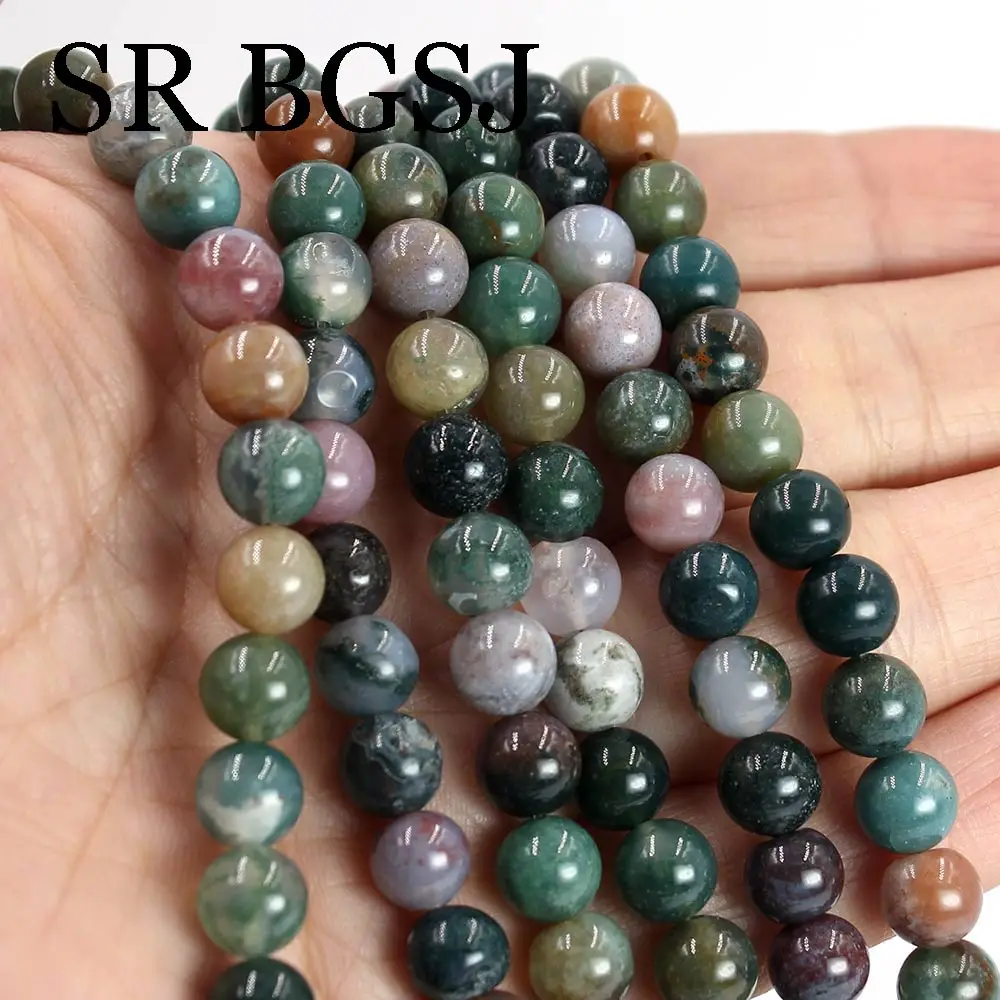 

Free Shipping 8mm Round Indian India Agat Gems Natural Stone Jewelry Make DIY Loose Spacer Beads Strand 15"